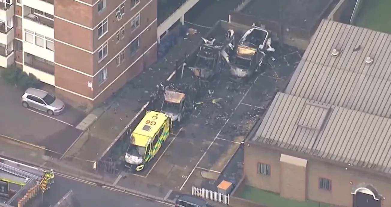 Antisemitic attack sees ambulances torched in north London